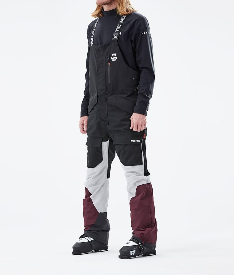 Montec Fawk 2021 Lasketteluhousut Miehet Black/Light Grey/Burgundy, Kuva 1 / 6