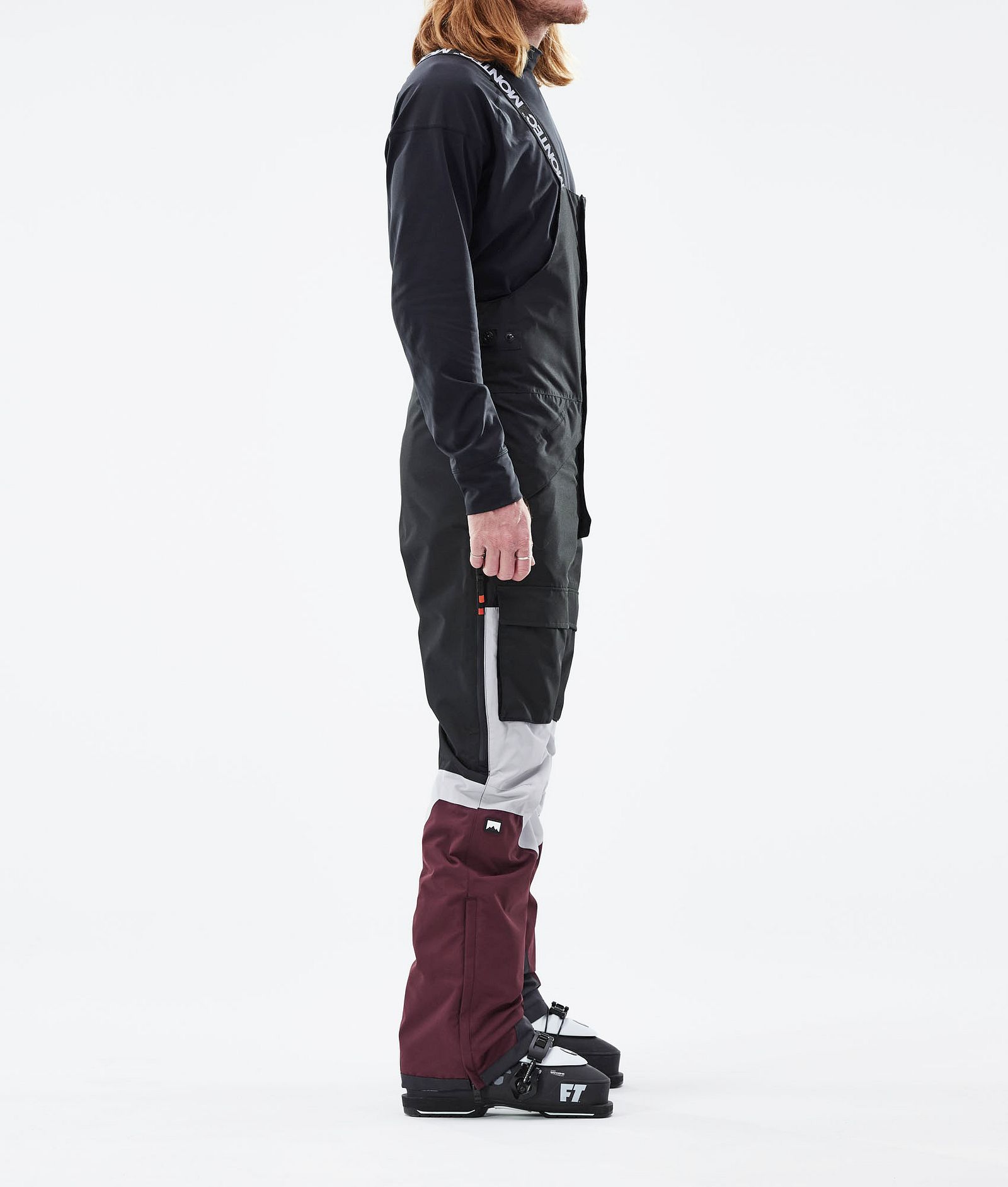 Montec Fawk 2021 Lasketteluhousut Miehet Black/Light Grey/Burgundy, Kuva 2 / 6