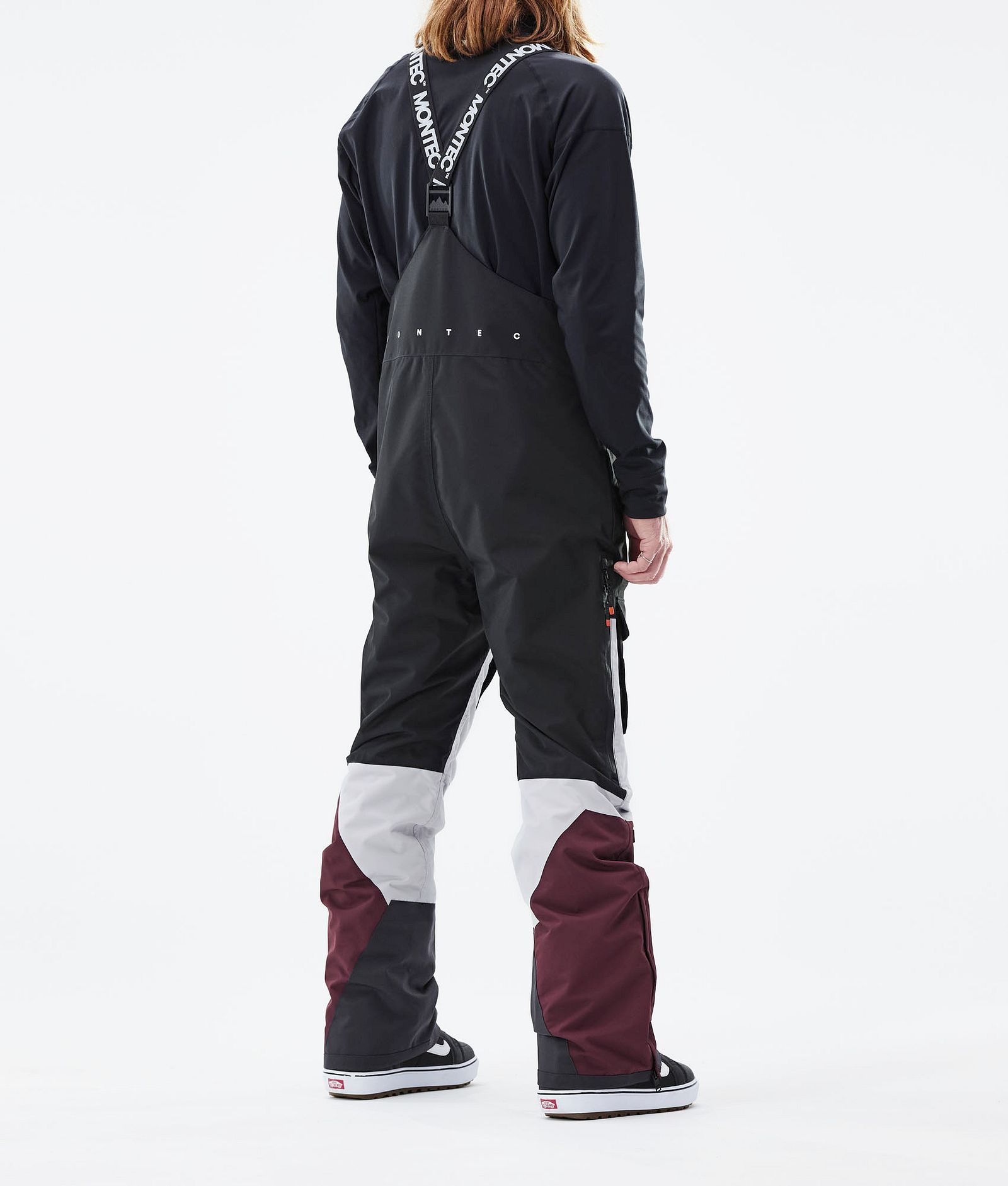 Montec Fawk 2021 Lumilautailuhousut Miehet Black/Light Grey/Burgundy, Kuva 3 / 6