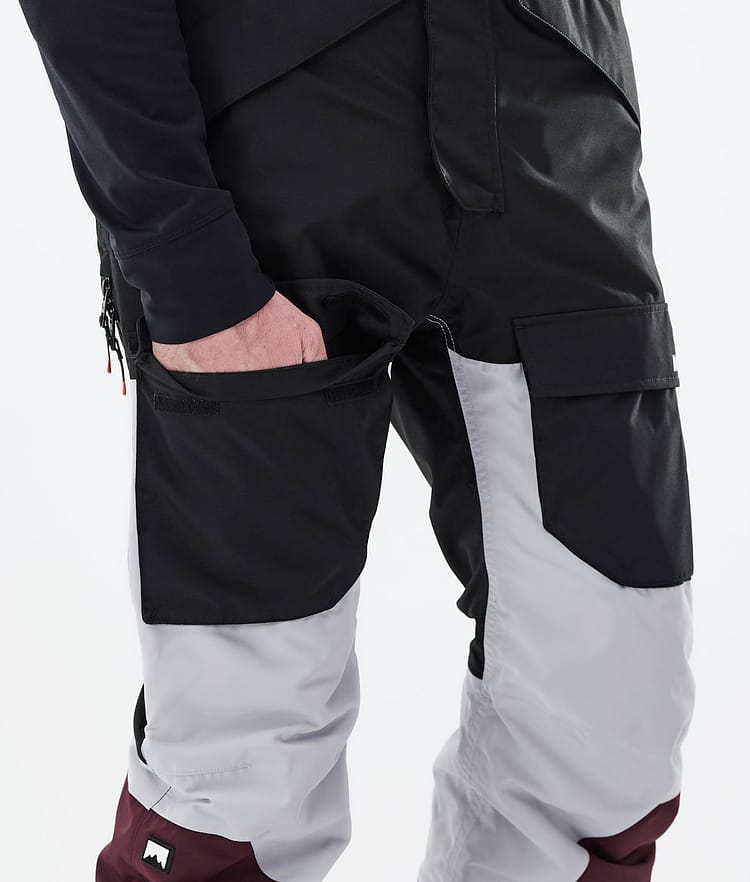 Montec Fawk 2021 Lasketteluhousut Miehet Black/Light Grey/Burgundy, Kuva 6 / 6