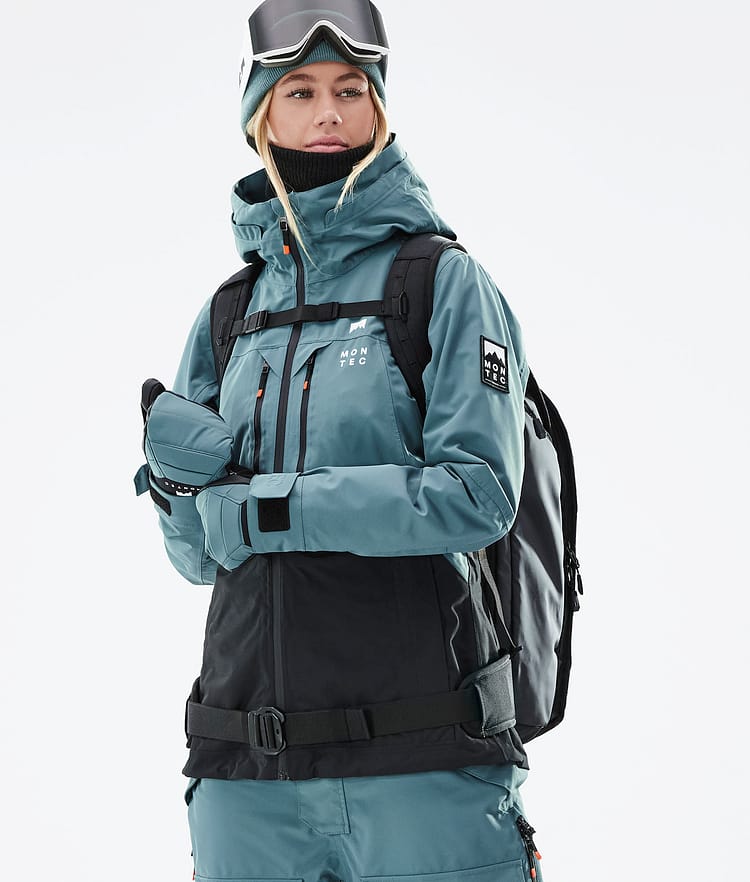 Montec Moss W 21 Lumilautailutakki Naiset Atlantic/Black, Image 2 of 12