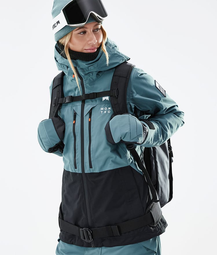 Montec Moss W 21 Lumilautailutakki Naiset Atlantic/Black, Image 3 of 12