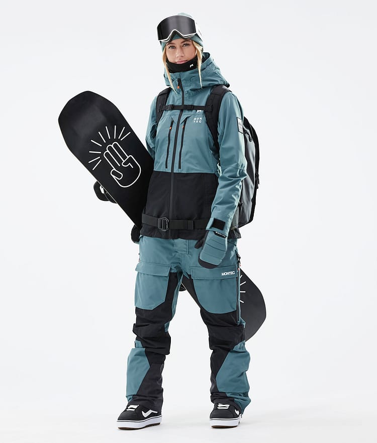 Montec Moss W 21 Lumilautailutakki Naiset Atlantic/Black, Image 5 of 12