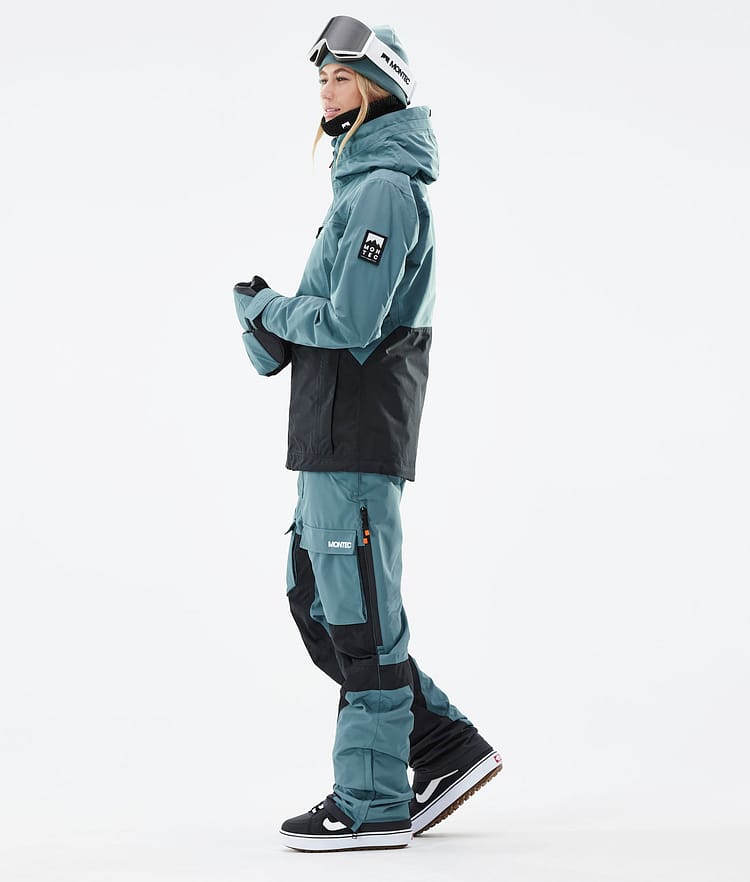 Montec Moss W 21 Lumilautailutakki Naiset Atlantic/Black, Image 6 of 12
