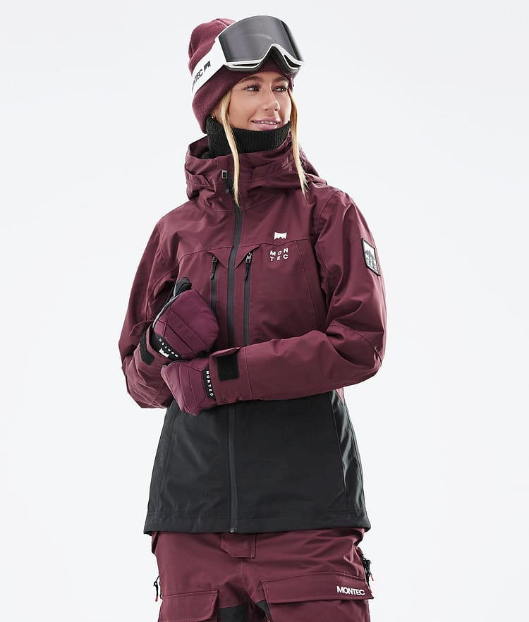 Montec Moss W 21 Laskettelutakki Naiset Burgundy/Black, Image 2 of 13