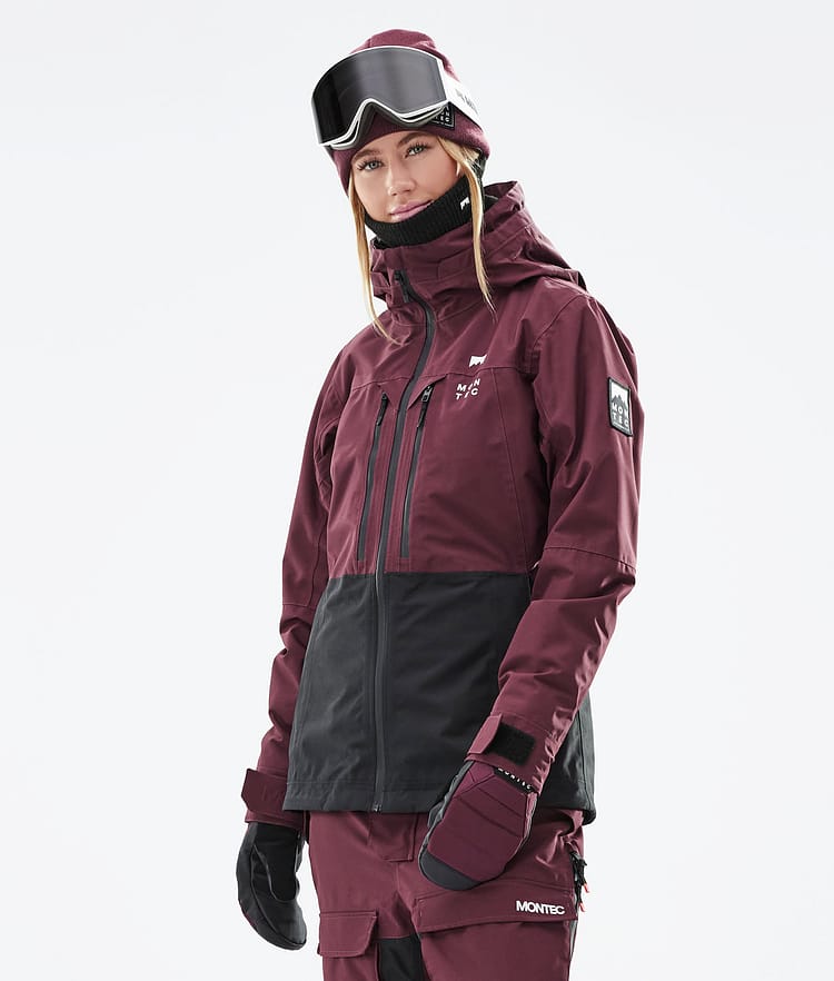 Montec Moss W 21 Laskettelutakki Naiset Burgundy/Black, Image 3 of 13