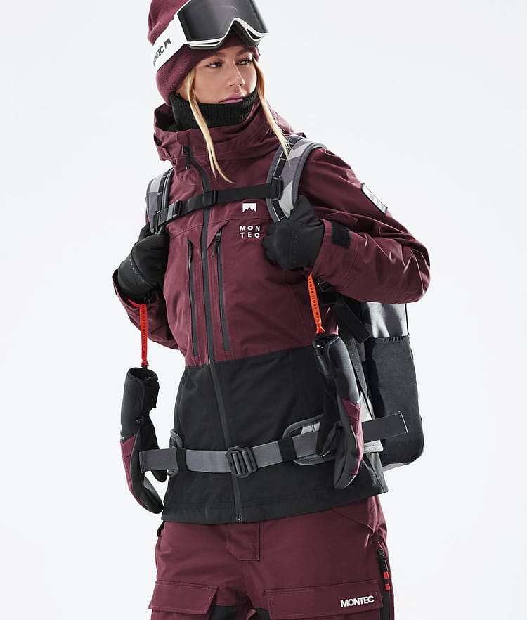 Montec Moss W 21 Laskettelutakki Naiset Burgundy/Black, Image 4 of 13
