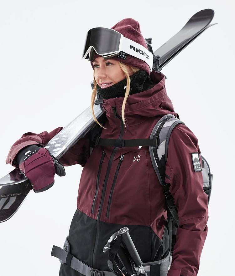 Montec Moss W 21 Laskettelutakki Naiset Burgundy/Black, Image 5 of 13