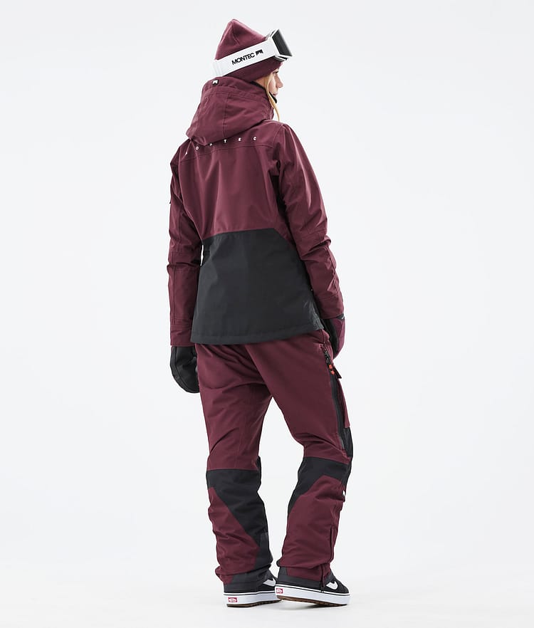 Montec Moss W 21 Lumilautailutakki Naiset Burgundy/Black, Image 7 of 12