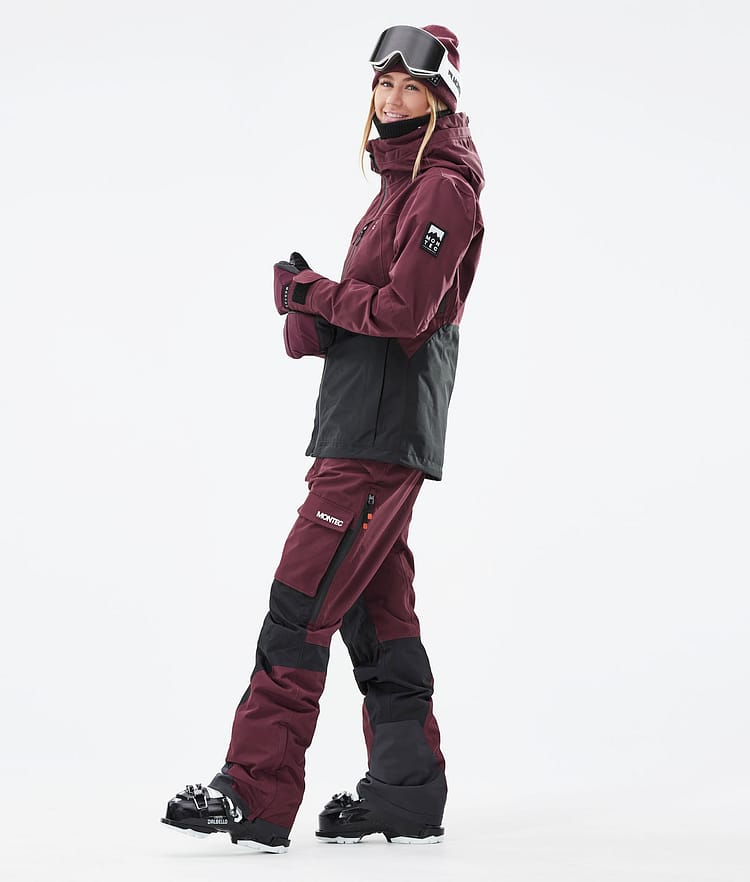 Montec Moss W 21 Laskettelutakki Naiset Burgundy/Black, Image 7 of 13
