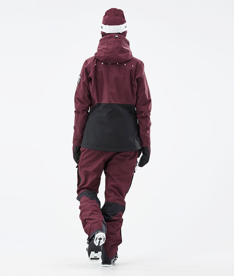Montec Moss W 21 Laskettelutakki Naiset Burgundy/Black, Image 8 of 13