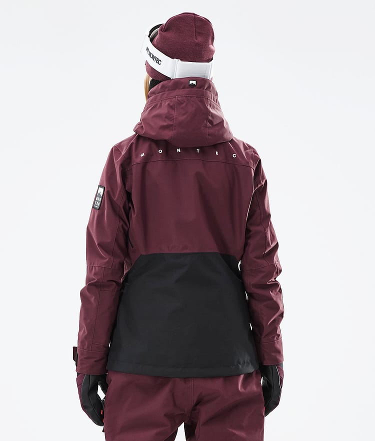 Montec Moss W 21 Lumilautailutakki Naiset Burgundy/Black, Image 9 of 12