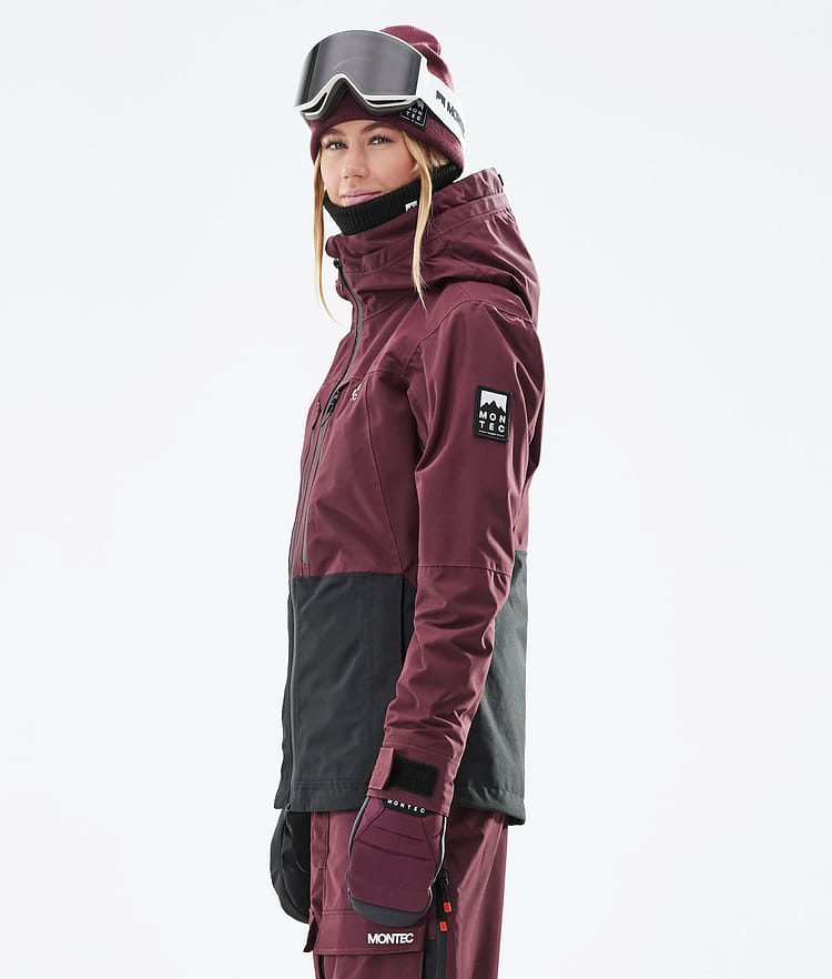 Montec Moss W 21 Laskettelutakki Naiset Burgundy/Black, Image 9 of 13