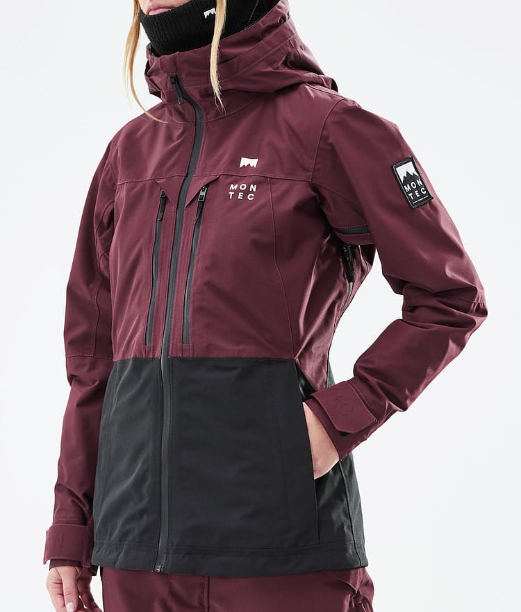 Montec Moss W 21 Laskettelutakki Naiset Burgundy/Black, Image 11 of 13