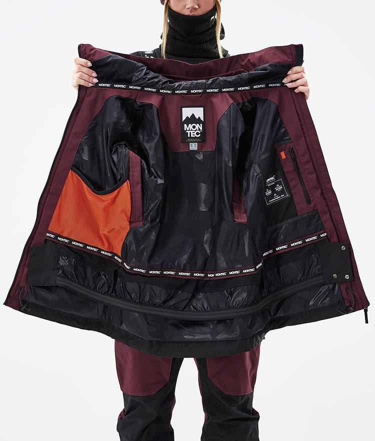 Montec Moss W 21 Laskettelutakki Naiset Burgundy/Black, Image 13 of 13