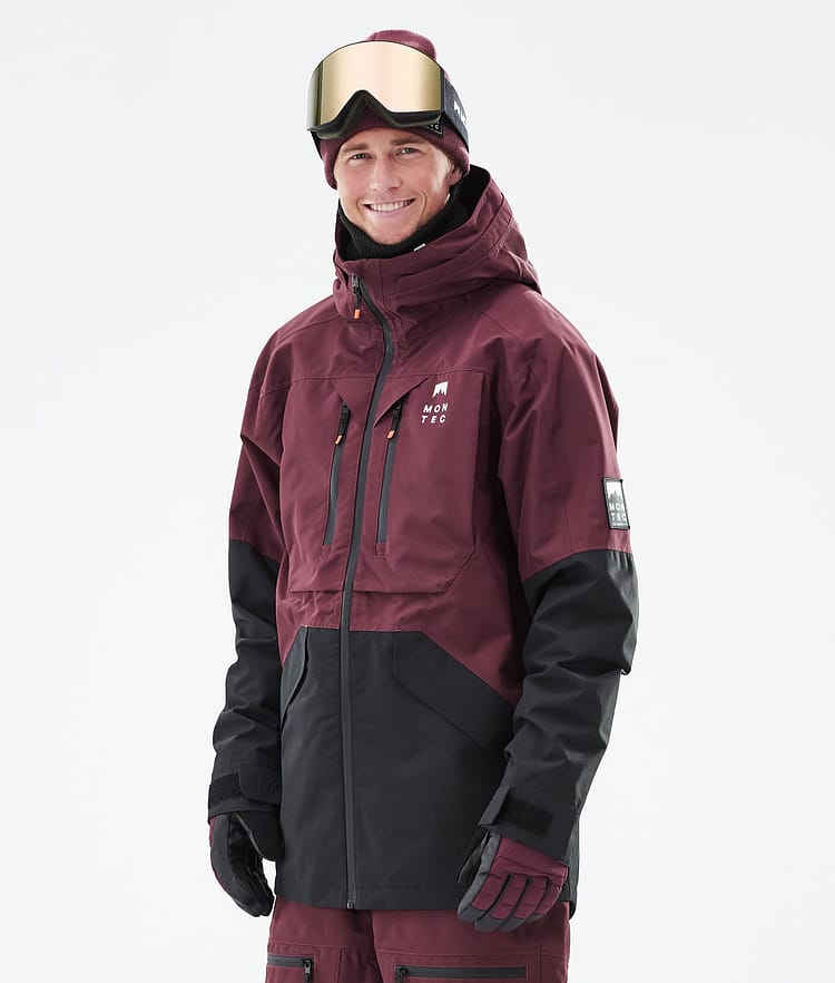 Montec Moss 21 Lumilautailutakki Miehet Burgundy/Black, Image 2 of 13