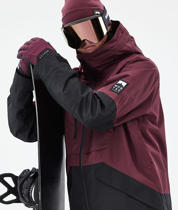 Montec Moss 21 Lumilautailutakki Miehet Burgundy/Black, Image 4 of 13