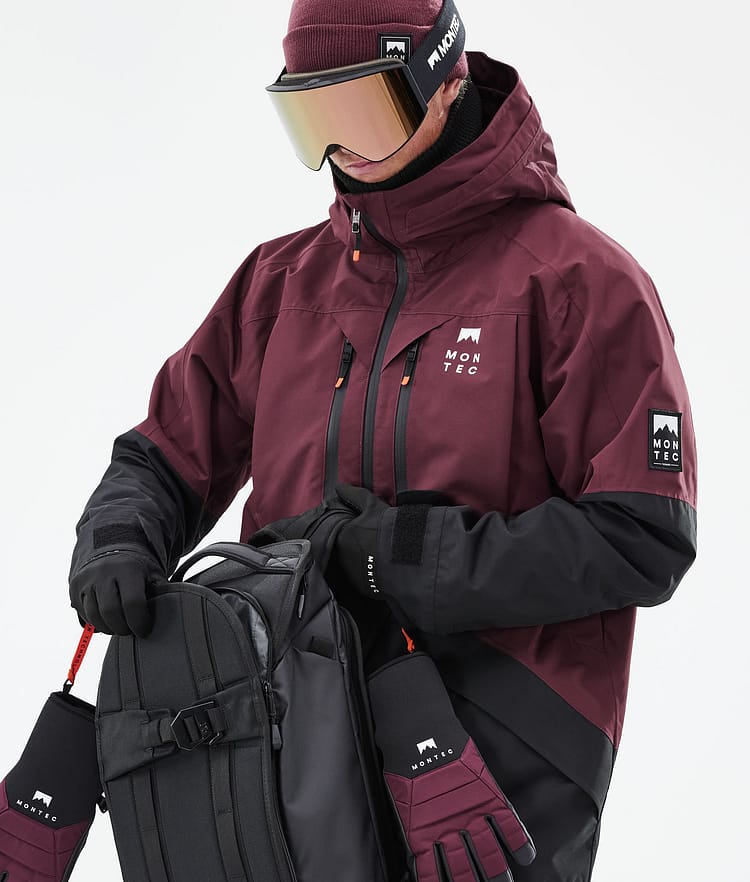 Montec Moss 21 Lumilautailutakki Miehet Burgundy/Black, Image 5 of 13