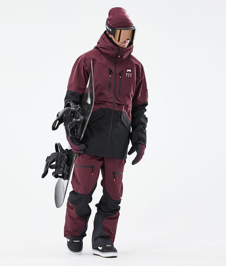 Montec Moss 21 Lumilautailutakki Miehet Burgundy/Black, Image 6 of 13