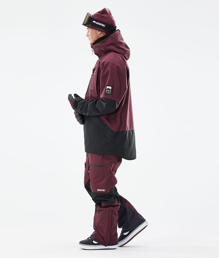 Montec Moss 21 Lumilautailutakki Miehet Burgundy/Black, Image 7 of 13