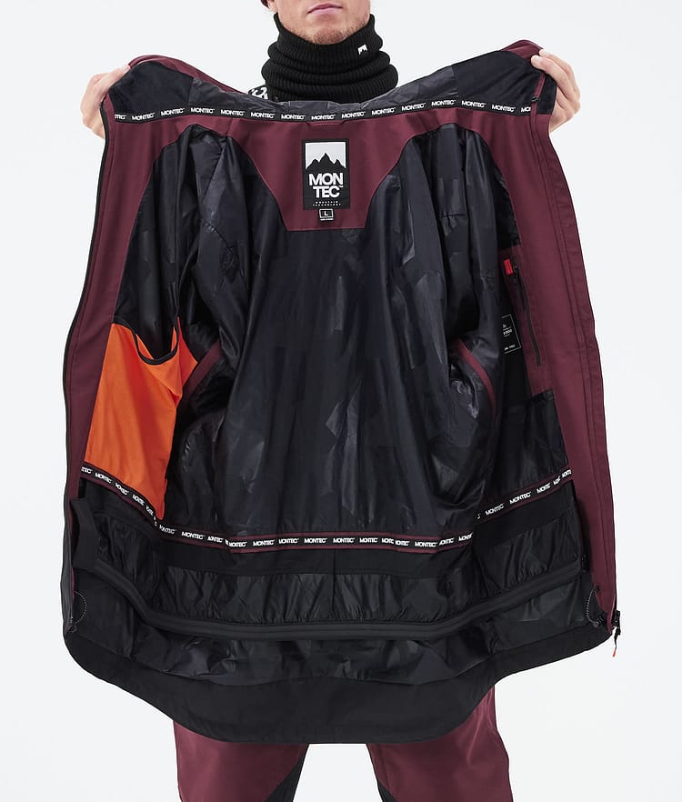 Montec Moss 21 Lumilautailutakki Miehet Burgundy/Black, Image 13 of 13