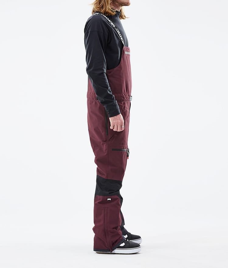 Montec Moss 21 Lumilautailuhousut Miehet Burgundy/Black, Image 2 of 6