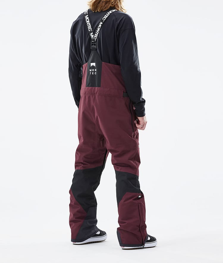 Montec Moss 21 Lumilautailuhousut Miehet Burgundy/Black, Image 3 of 6