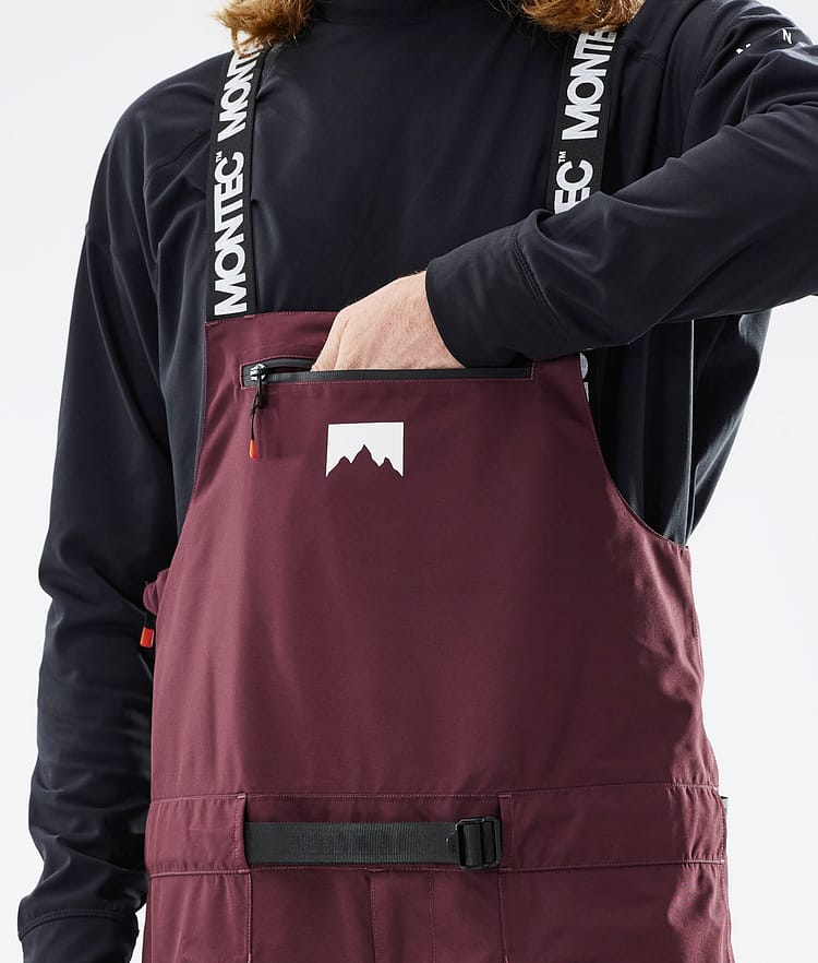 Montec Moss 21 Lasketteluhousut Miehet Burgundy/Black, Image 5 of 6