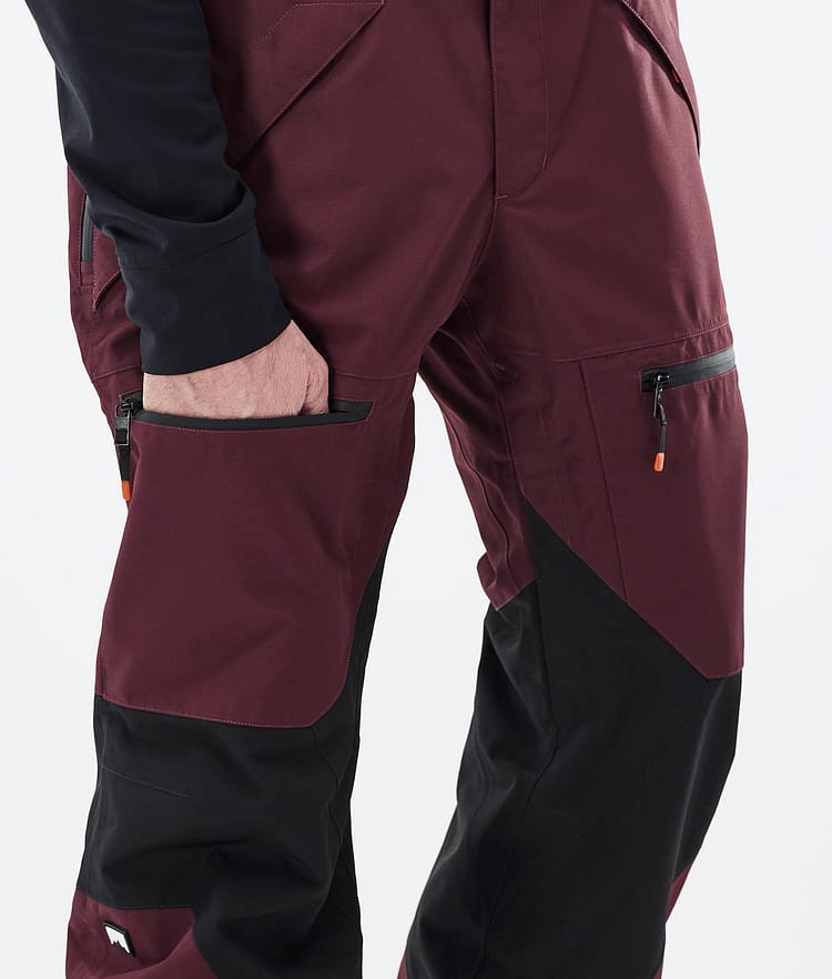 Montec Moss 21 Lumilautailuhousut Miehet Burgundy/Black, Image 6 of 6