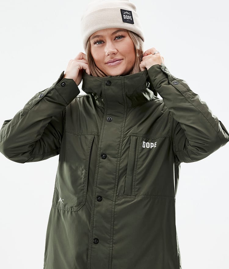 Dope Insulated W Välikerrostakki Ulkoilu Naiset Olive Green, Image 2 of 10