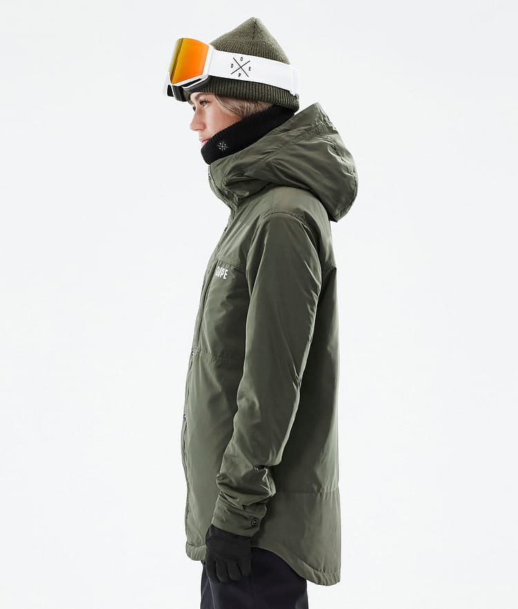 Dope Insulated W Välikerrostakki Naiset Olive Green, Image 7 of 12