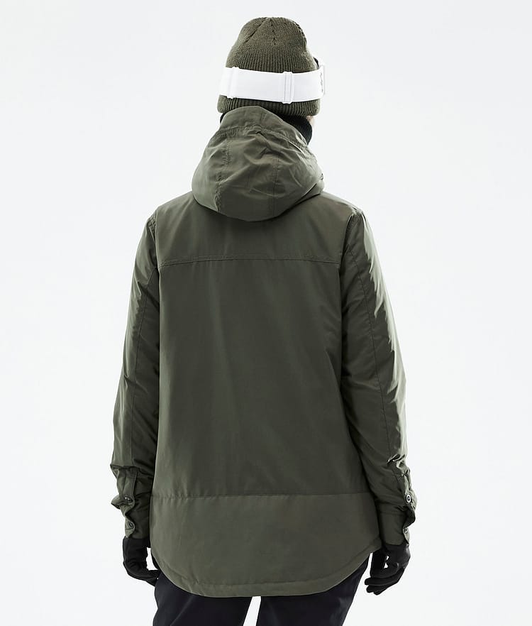 Dope Insulated W Välikerrostakki Laskettelu Naiset Olive Green, Image 8 of 12