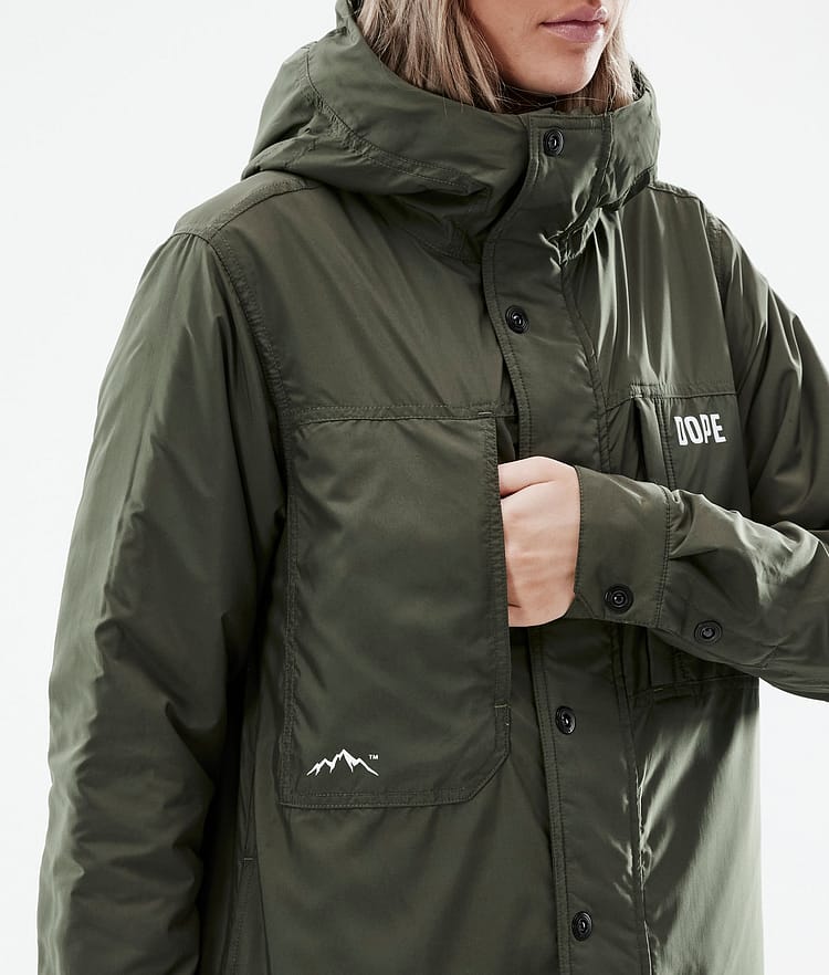 Dope Insulated W Välikerrostakki Ulkoilu Naiset Olive Green, Image 9 of 10