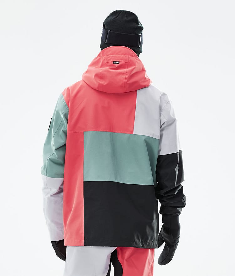Dope Blizzard LE Laskettelutakki Miehet Limited Edition Patchwork Coral, Kuva 8 / 10