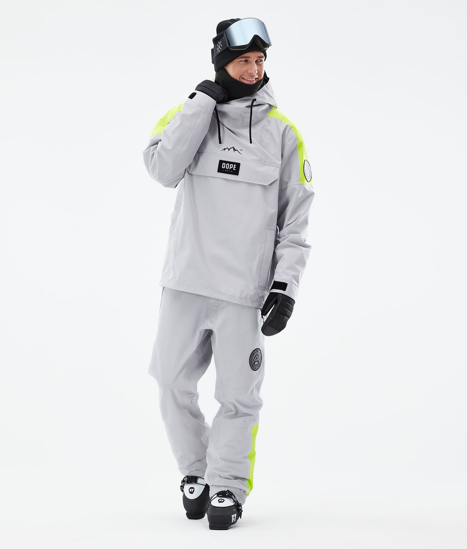 Dope Blizzard LE Laskettelutakki Miehet Limited Edition Stripe Light Grey, Kuva 4 / 10