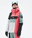Dope Blizzard LE W Lumilautailutakki Naiset Limited Edition Patchwork Coral