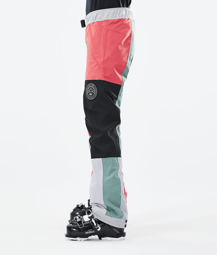 Dope Blizzard LE W Lasketteluhousut Naiset Limited Edition Patchwork Coral, Image 2 of 4
