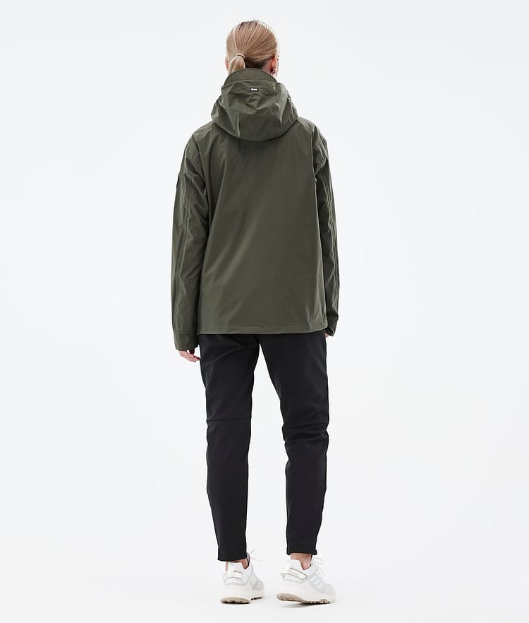 Dope Blizzard Light W Full Zip Ulkoilutakki Naiset Olive Green, Kuva 4 / 10