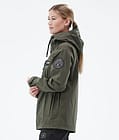 Dope Blizzard Light W Full Zip Ulkoilutakki Naiset Olive Green, Kuva 6 / 10