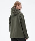 Dope Blizzard Light W Full Zip Ulkoilutakki Naiset Olive Green, Kuva 7 / 10
