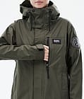Dope Blizzard Light W Full Zip Ulkoilutakki Naiset Olive Green, Kuva 9 / 10