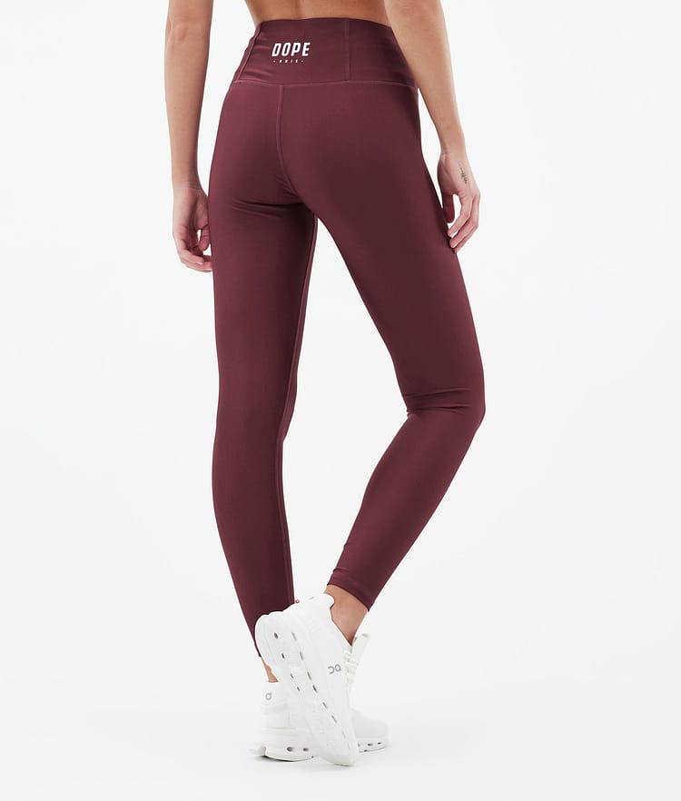 Dope Lofty Leggingsit Naiset Burgundy, Kuva 2 / 7