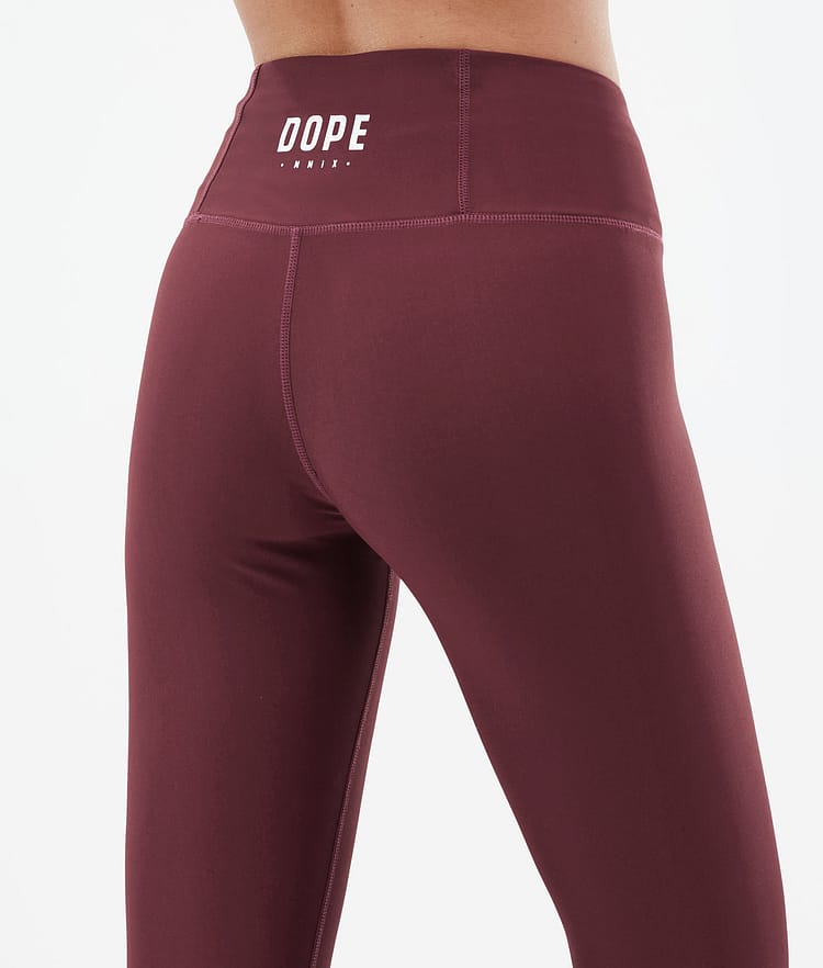Dope Lofty Leggingsit Naiset Burgundy, Kuva 6 / 7