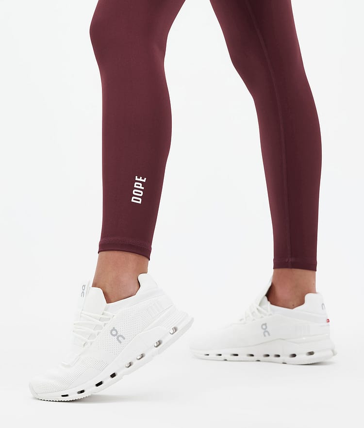 Dope Lofty Leggingsit Naiset Burgundy, Kuva 7 / 7