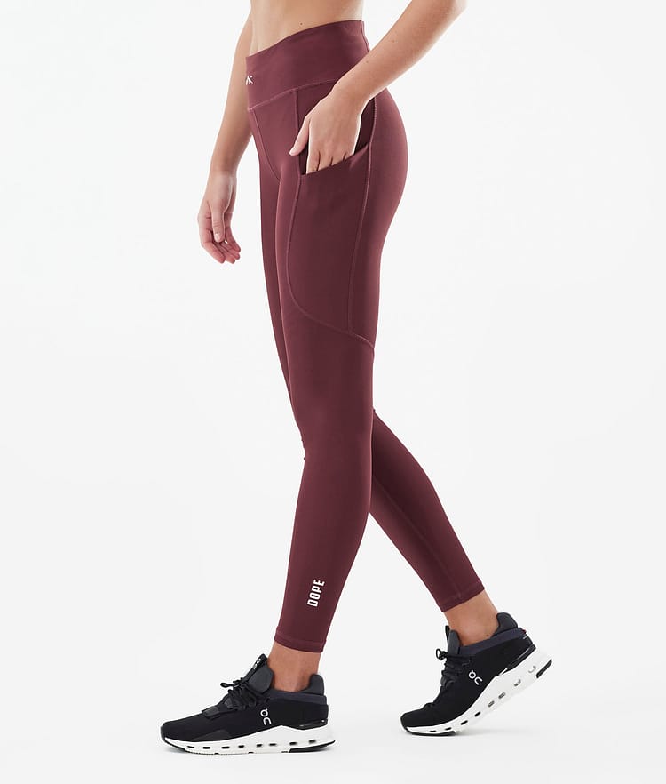 Dope Lofty Tech Leggingsit Naiset Burgundy, Kuva 1 / 8
