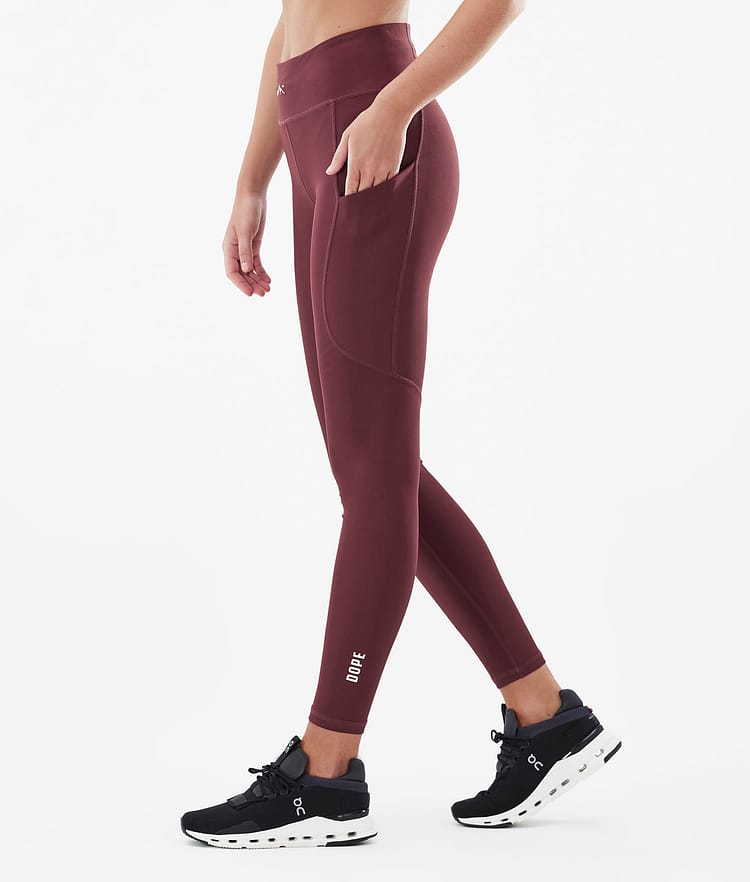 Dope Lofty Tech Leggingsit Naiset Burgundy