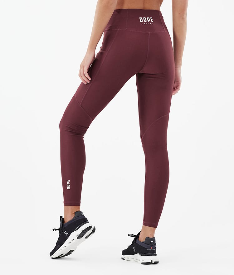 Dope Lofty Tech Leggingsit Naiset Burgundy