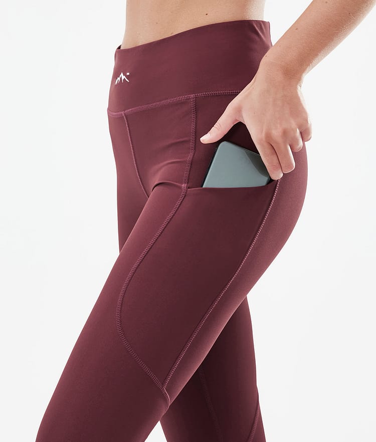 Dope Lofty Tech Leggingsit Naiset Burgundy, Kuva 5 / 8