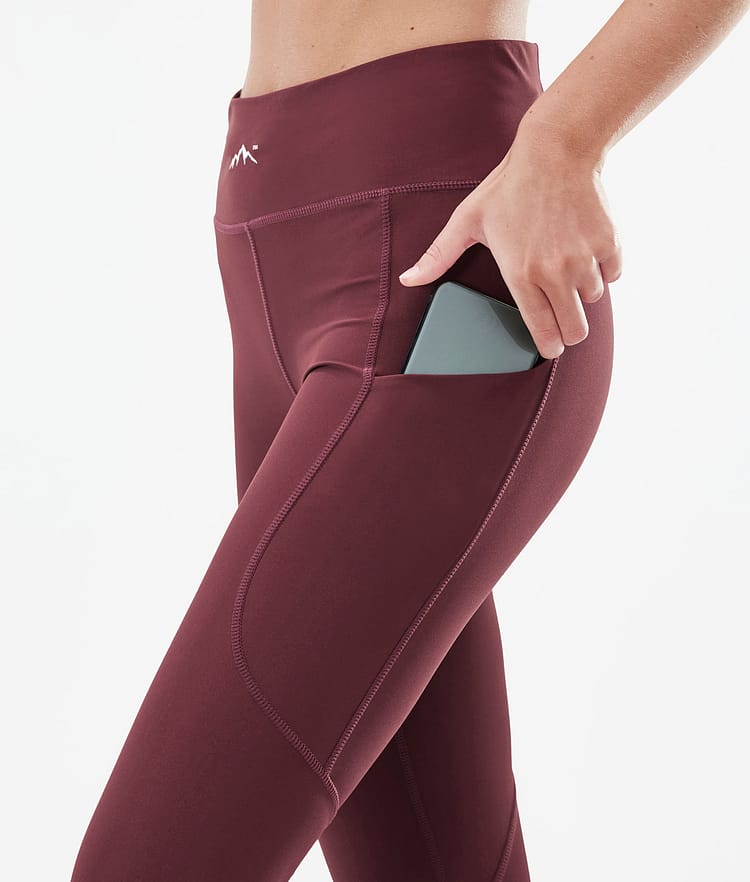 Dope Lofty Tech Leggingsit Naiset Burgundy