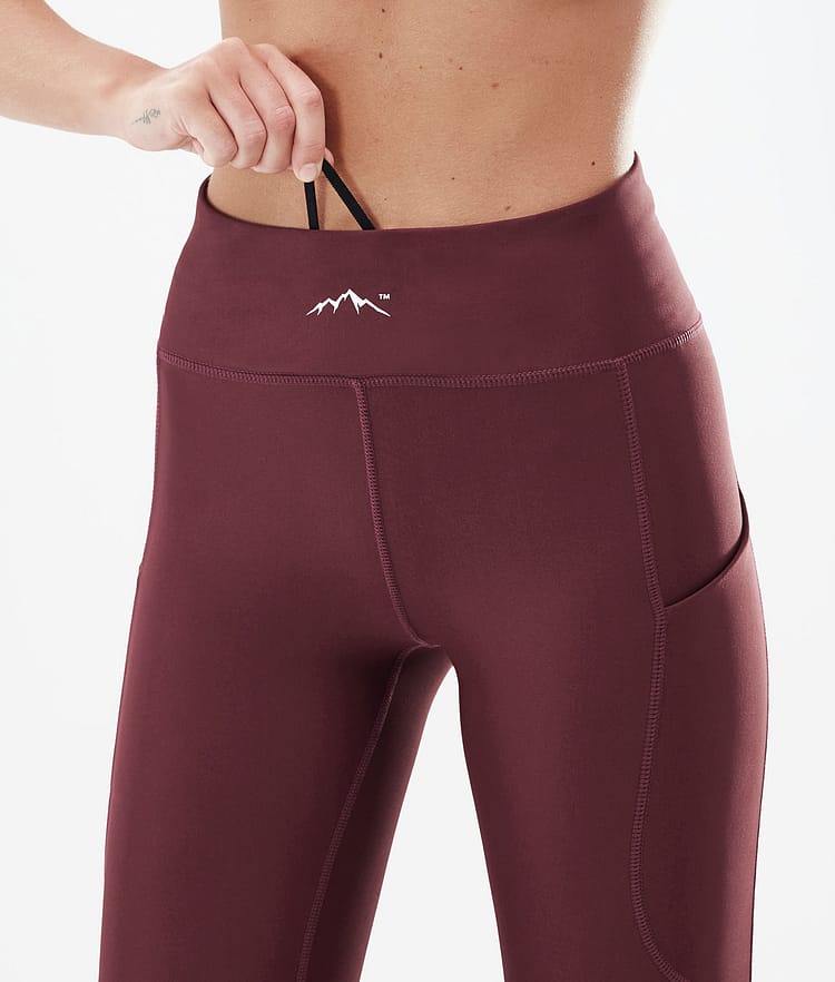 Dope Lofty Tech Leggingsit Naiset Burgundy, Kuva 6 / 8